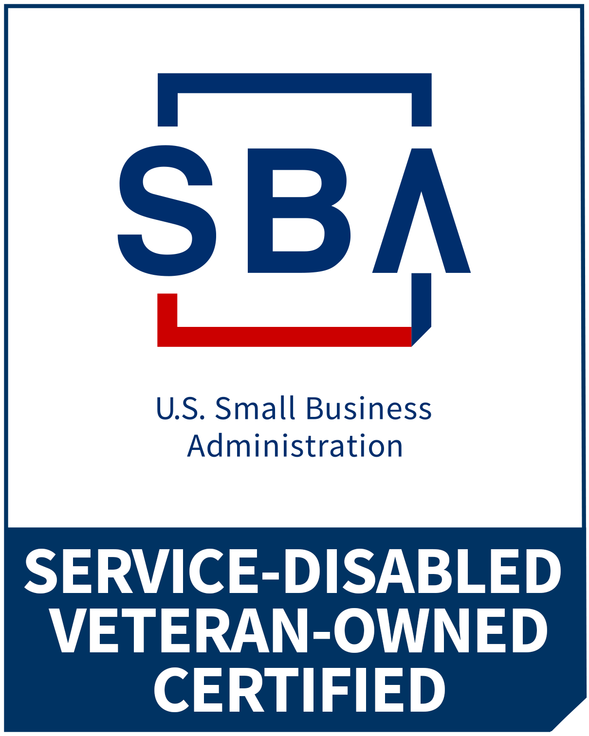 Certified Service-Disabled Veteran-Owned Small Business (SDVOSB) Logo